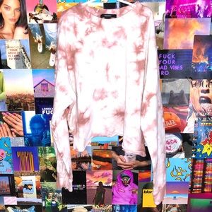 forever 21 cropped tie dye sweater